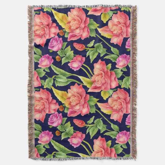 Floral Pattern Ginger Blume Decke (Vorderseite Vertikal)