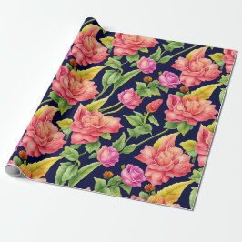Floral Pattern Ginger Blume Geschenkpapier