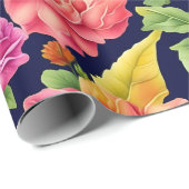 Floral Pattern Ginger Blume Geschenkpapier (Rolleneckpunkt)