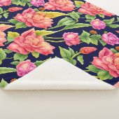 Floral Pattern Ginger Blume Sherpadecke (3/4)