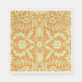 Floral Pattern, gold and pastel yellow design, Serviette (Vorderseite)