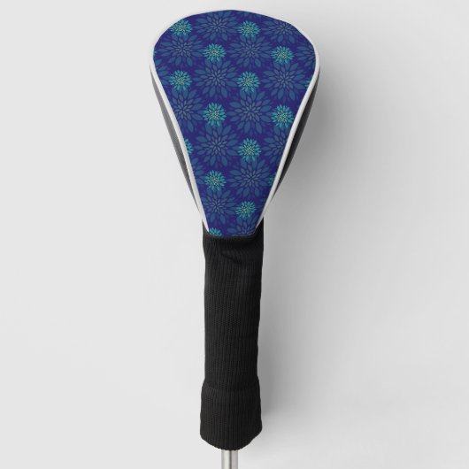 Floral Pattern Golf Head Cover Headcover (Vorderseite)