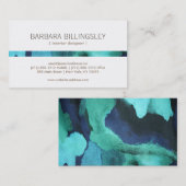 FLORAL PATTERN II for Interior Designer, Decorator Visitenkarte (Vorne/Hinten)