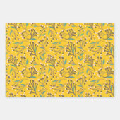 Floral Pattern in  delicate branches and buds Geschenkpapier Set (Vorderseite 2)