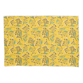 Floral Pattern in  delicate branches and buds Kissenbezug