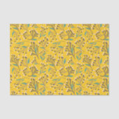 Floral Pattern in  delicate branches and buds Seidenpapier (Vorderseite)