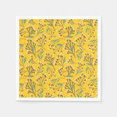 Floral Pattern in  delicate branches and buds Serviette (Vorderseite)
