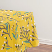 Floral Pattern in  delicate branches and buds Tischdecke (Beispiel)