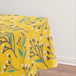 Floral Pattern in  delicate branches and buds Tischdecke