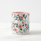 Floral Pattern in Pastel Tones Tasse (Zentrum)