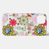 Floral Pattern in Retro 2 Case-Mate iPhone Hülle (Rückseite (Horizontal))