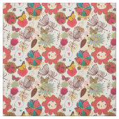 Floral Pattern in Retro 4 Stoff (Muster)