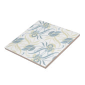 Floral Pattern in Slate Blue  Fliese (Seite)