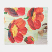 Floral pattern in the form of abstraction. Designe Fleecedecke (Vorderseite (Horizontal))