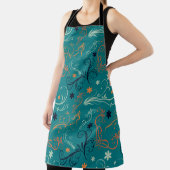 Floral Pattern Kitchen Style Schürze (InSitu)