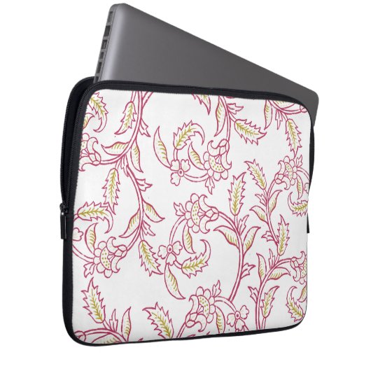 Floral Pattern Laptop Sleeve – Modern Aesthetic Pr (Vorne Rechts)