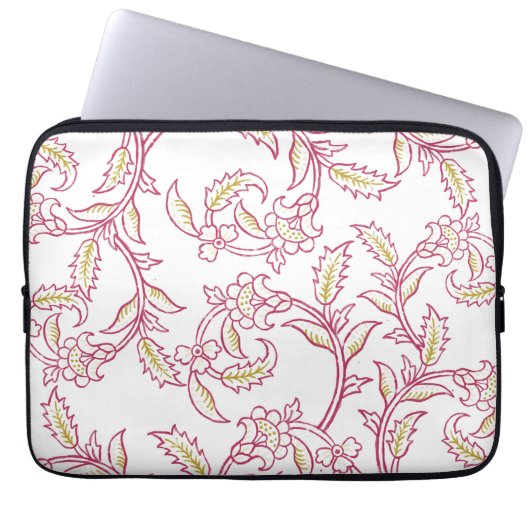 Floral Pattern Laptop Sleeve – Modern Aesthetic Pr (Vorderseite)
