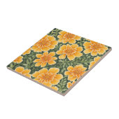 Floral Pattern Marigold-Blume Fliese (Seite)