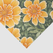 Floral Pattern Marigold-Blume Seidenpapier (Ausschnitt)