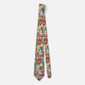 Floral Pattern Men's Necktie for Spring Krawatte (Vorderseite)
