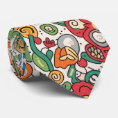 Floral Pattern Men's Necktie for Spring Krawatte (Gerollt)