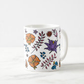 Floral Pattern Mug Kaffeetasse (VorderseiteRechts)