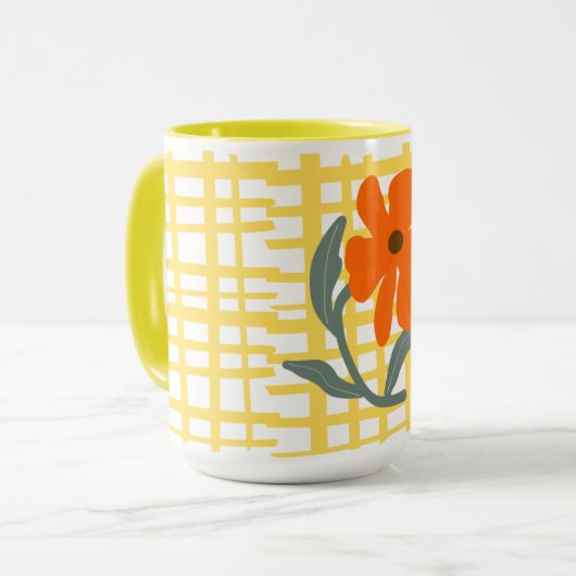 Floral Pattern Mug Tasse (Vorderseite Links)