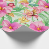 Floral Pattern Naupaka Blume Geschenkpapier (Ecke)