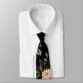 Floral Pattern Neck Tie Krawatte (Gebunden)