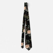 Floral Pattern Neck Tie Krawatte (Rückseite)