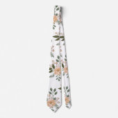 Floral Pattern Neck Tie Krawatte (Vorderseite)