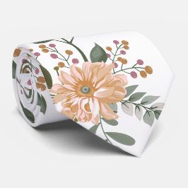 Floral Pattern Neck Tie Krawatte