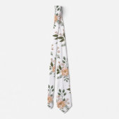 Floral Pattern Neck Tie Krawatte (Rückseite)