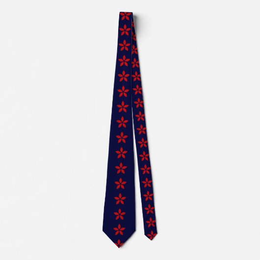 Floral Pattern Neck Tie Krawatte (Vorderseite)