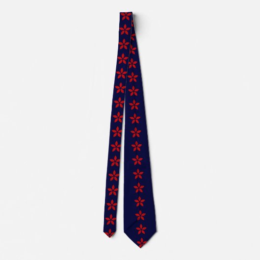 Floral Pattern Neck Tie Krawatte (Rückseite)