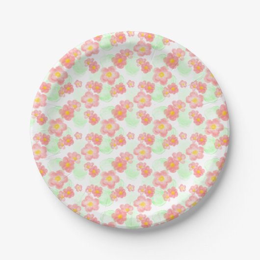 Floral pattern no1 pappteller (Vorderseite)