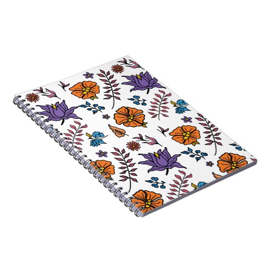 Floral Pattern Notebook Notizblock (Rechte Seite)