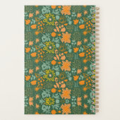 Floral pattern on a dark green background  planer (Rückseite)