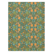 Floral pattern on a dark green background  tischdecke (Vorderseite)