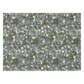 Floral pattern on  dusty blue-gray background tischdecke (Vorderseite (Horizontal))