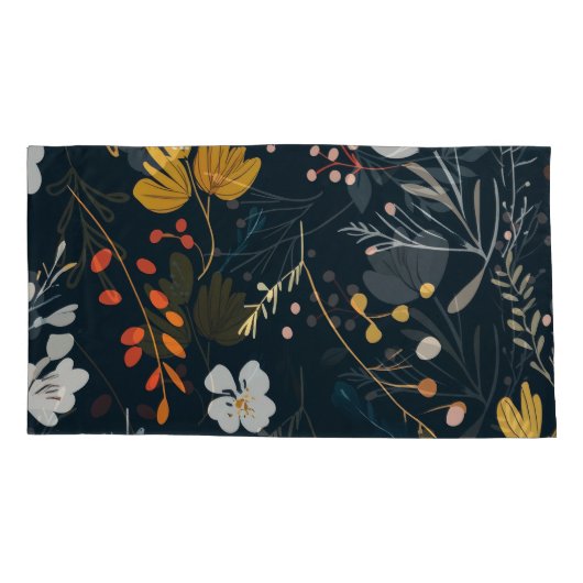 Floral Pattern Pair King Kissenbezug (Rückseite-Links)