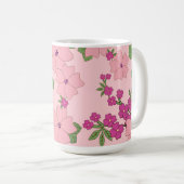 Floral pattern, pastel violet and purple, kaffeetasse (VorderseiteRechts)