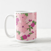 Floral pattern, pastel violet and purple, kaffeetasse (Links)