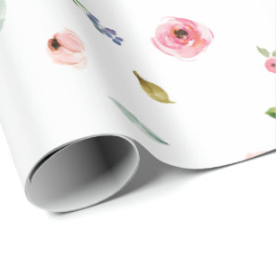 Floral Pattern Peony Rose Blume Niedliche Pastete Geschenkpapier