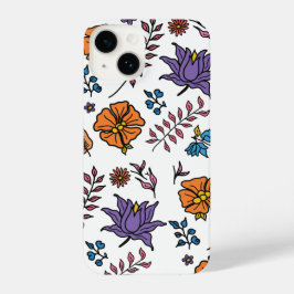 Floral Pattern Phone Case iPhone 14 Hülle