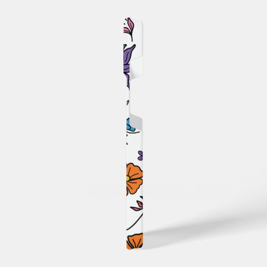 Floral Pattern Phone Case iPhone Hülle (Linke Seite)