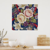 Floral Pattern Poster (Küche)