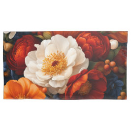 Floral Pattern Single King Kissenbezug