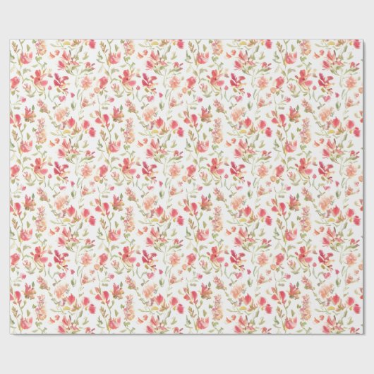 Floral Pattern Snapdragon-Blume Geschenkpapier (Flach)