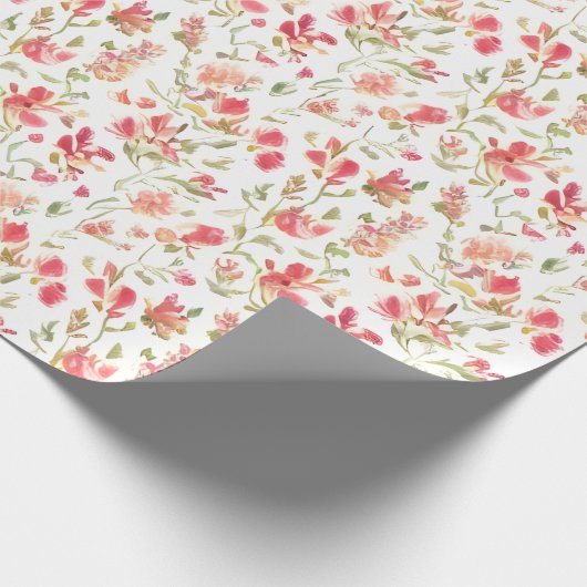 Floral Pattern Snapdragon-Blume Geschenkpapier (Ecke)